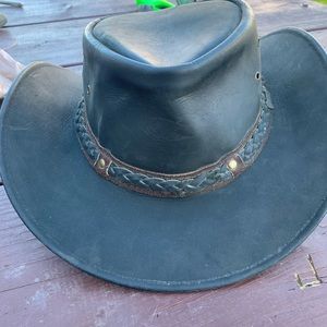 Wagga Wagga Style 1367 Leather Hat